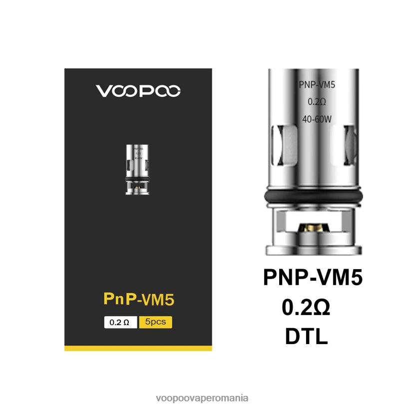 VOOPOO Vape Amazon - VOOPOO PNP bobine (5 buc) 206JT599 pnp-vm5