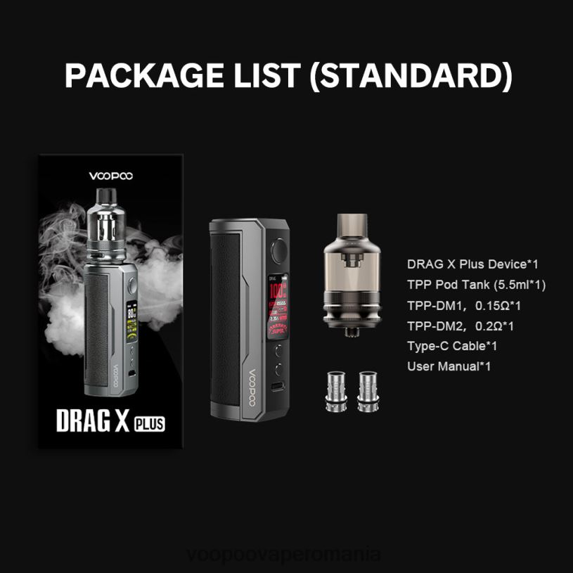 VOOPOO Vape Pod - VOOPOO DRAG X PLUS trusa 206JT294 clasic