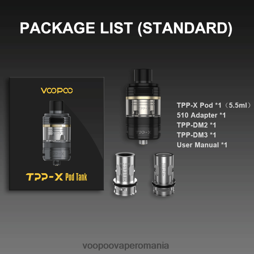 VOOPOO Vape Pod - VOOPOO TPP X rezervor de păstăi 206JT514 curcubeu