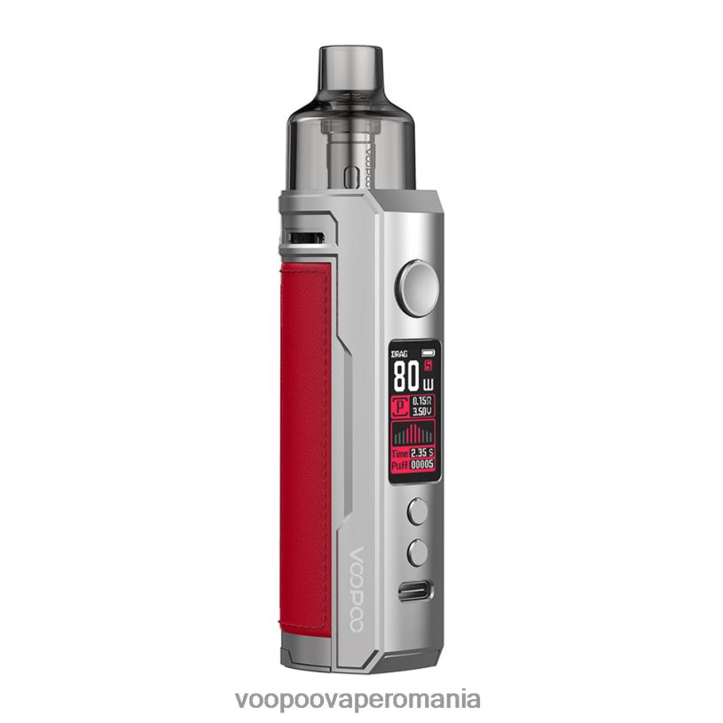 VOOPOO Vape Price - VOOPOO DRAG X kit de mod pod 206JT178 roșu argintiu