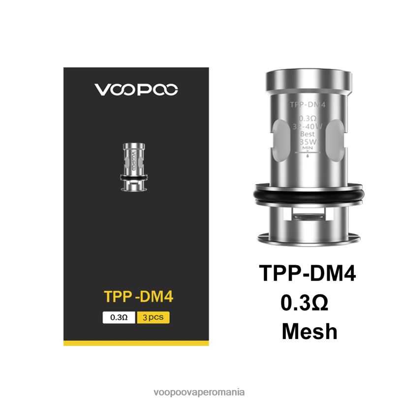 VOOPOO Vape Romania - VOOPOO TPP bobine (3 buc) 206JT611 tpp-dm4
