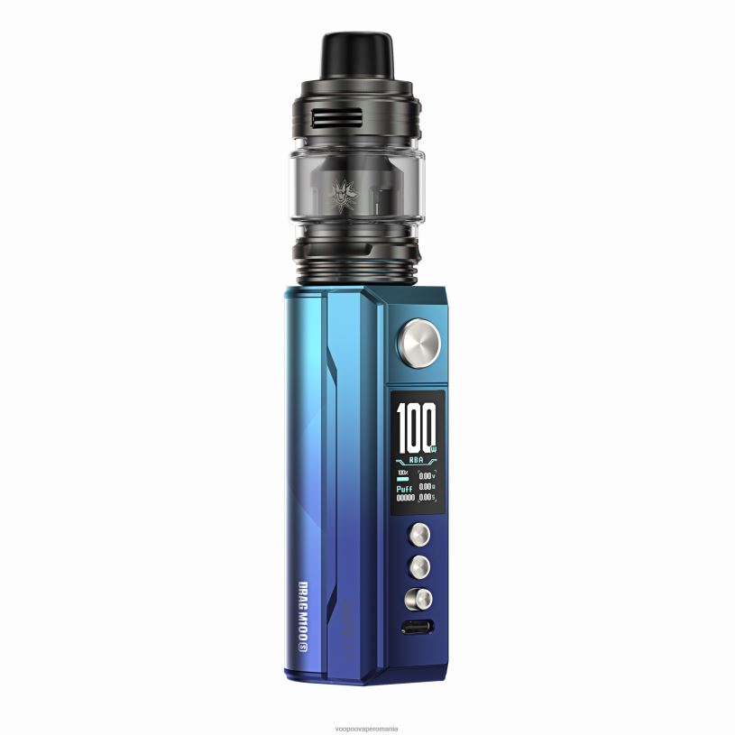 VOOPOO Vape Store - VOOPOO DRAG M100S dispozitiv mod 206JT277 cyan și albastru