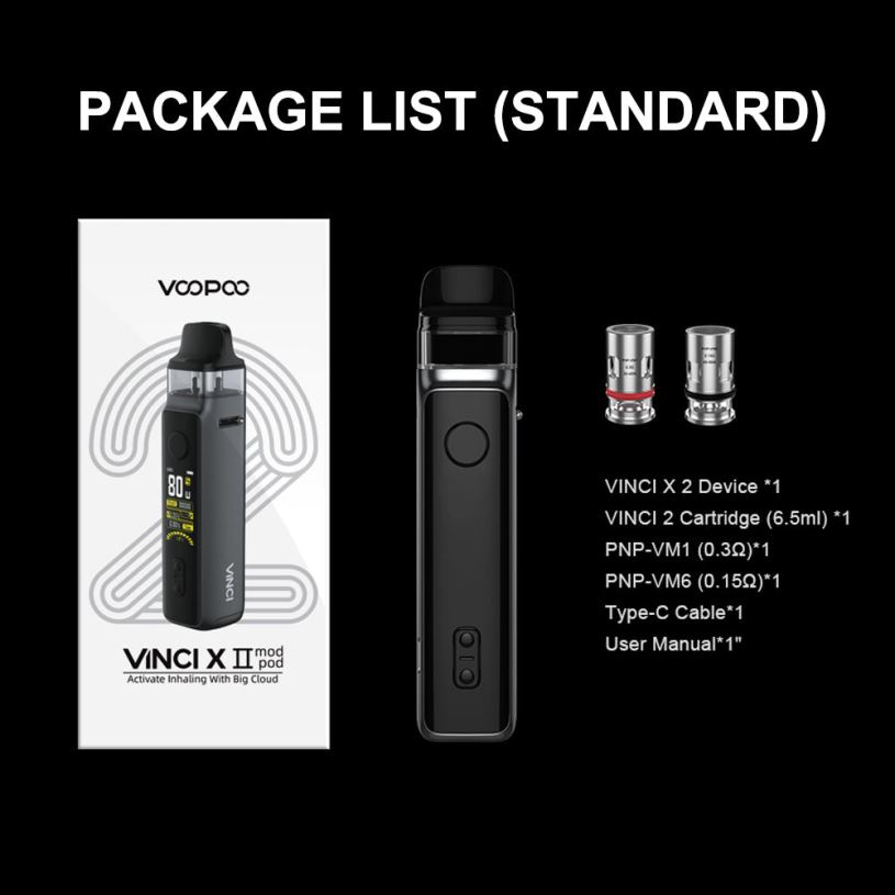 VOOPOO Vape Store - VOOPOO VINCI X 2 trusa 206JT347 fibra de carbon
