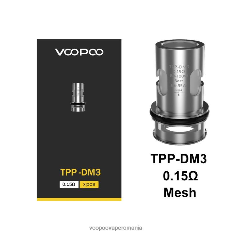 VOOPOO Vape Pen - VOOPOO TPP bobine (3 buc) 206JT610 tpp-dm3