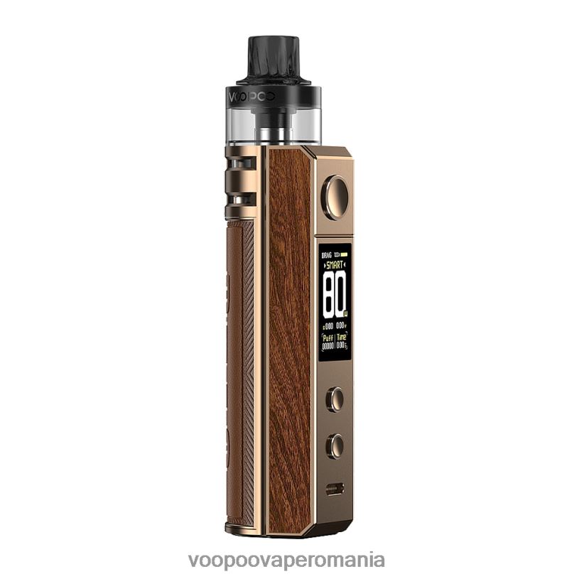 VOOPOO Drag Romania - VOOPOO DRAG H80S trusa de pod 206JT245 lemn de trandafir auriu