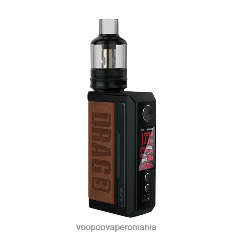 VOOPOO Vape Pen - VOOPOO DRAG 3 kit mod cutie 206JT250 maro nisipos